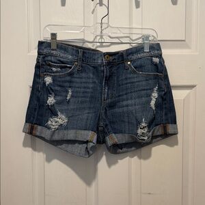 Articles Of Society Blue Distressed Jean Shorts